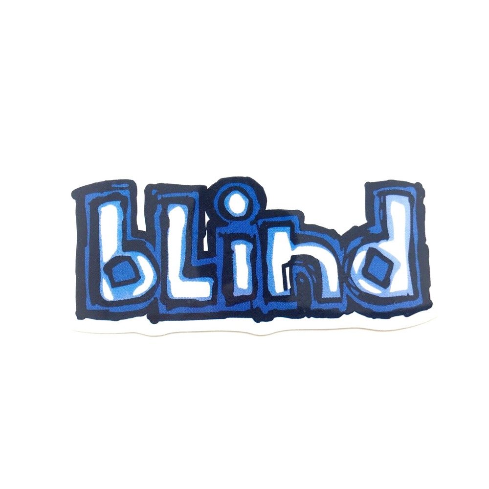 BLIND OG LOGO Skateboard Sticker 4.5in Blue/White